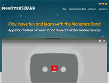 Tablet Screenshot of monstersband.com